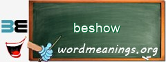 WordMeaning blackboard for beshow